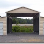 top notch metal products barn stle carport with doors image